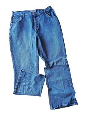Vintage Carolina Blues 16W Light Wash Straight Leg Mom Jeans Y2K